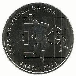 Brasil - 2 Reais 2014 (Km# 693) Cabeçada