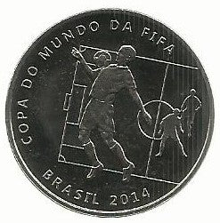 Brasil - 2 Reais 2014 (Km# 692) Peito