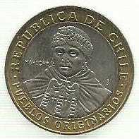 Chile - 100 Pesos 2010 (Km# 236)