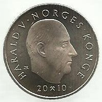 Noruega - 10 Kroner 2010 (Km# 483) Harald V