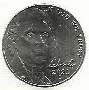 USA - 5 Cents 2021 (Km# A192)