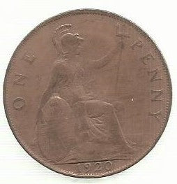 Inglaterra - 1 Penny 1920 (Km# 810)