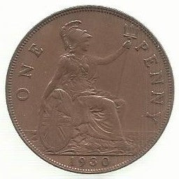 Inglaterra - 1 Penny 1930 (Km# 838)