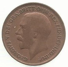 Inglaterra - 1 Penny 1916 (Km# 810)