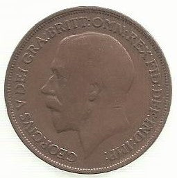 Inglaterra - 1 Penny 1915 (Km# 810)