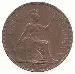 Inglaterra - 1 Penny 1939 (Km# 845)