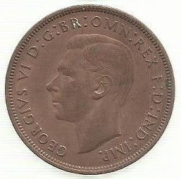 Inglaterra - 1 Penny 1939 (Km# 845)