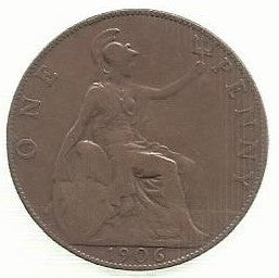 Inglaterra - 1 Penny 1906 (Km# 794)