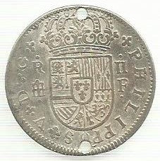 Espanha - 2 Reales 1721 (Km# 297) Felipe V