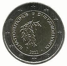 Finlandia - 2 Euro 2022 (Km# ..) Pesquisa Clima