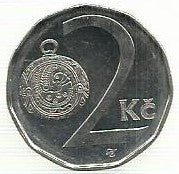 República Checa - 2 Koruny 2001 (Km# 9)