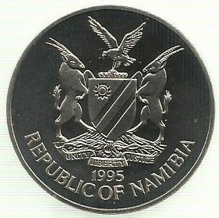 Namibia - 10 Dolares 1995 (Km# 9) Nacões Unidas