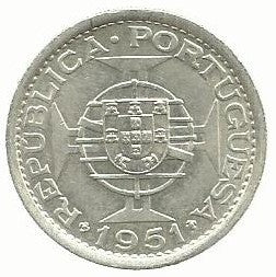 S. T. Principe - 10$00 1951 (Km# 14)