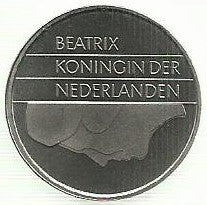 Holanda - 1 Gulden 2001 (Km# 205)