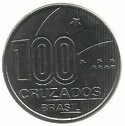 Brasil - 100 Cruzados 1988 (Km# 609)