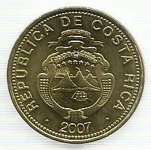 Costa Rica - 25 Colones 2007 (Km# 229a.1)