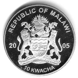 Malawi - 10 Kwacha 2005 (Km# 71) Pangolin