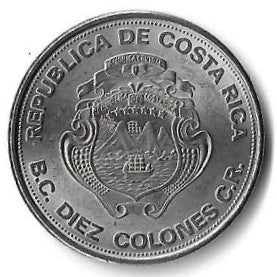 Costa Rica - 10 Colones 1975 (Km# 204) Anivº Banco Central