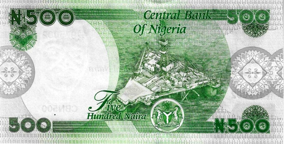 Nigéria - 500 Naira 2022 (# 48a)