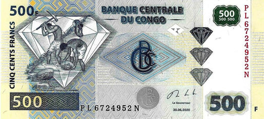 Congo - 500 Francos 2020 (# 96d)