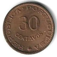 India Portuguesa - 30 Centavos 1958 (Km# 31)