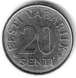 Estonia - 20 Senti 2008 (Km# 23a)