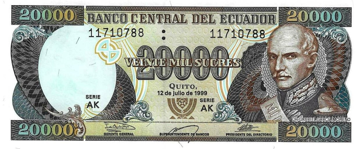 Equador - 20000 Sucres 1999 (# 129g)