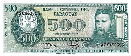 Paraguai - 500 Guaranies 1982 (# 206)