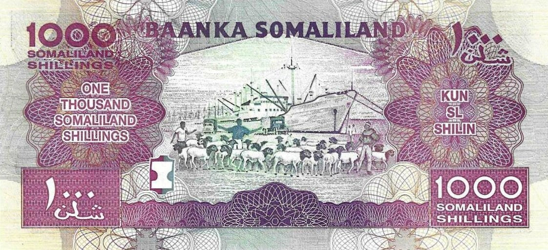 Somalilândia - 1000 Shillings 2017 (# 20)