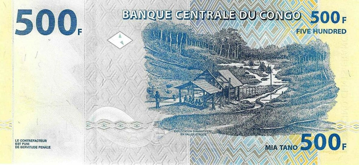 Congo - 500 Francos 2020 (# 96d)