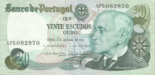 Portugal - 20$00 1978 (# 176b)