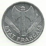 França - 1 Franco 1944 (Km# 902.1)