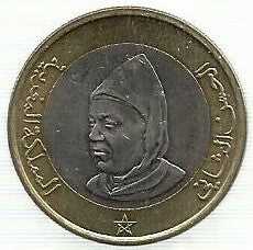 Marrocos - 10 Dirhams 1995 (Km# 92)