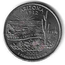 USA - 25 Cents 2008 (Km# 423) Arizona