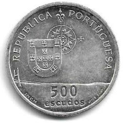 Portugal - 500$00 1998 (Km# 701) P. Vasco Gama