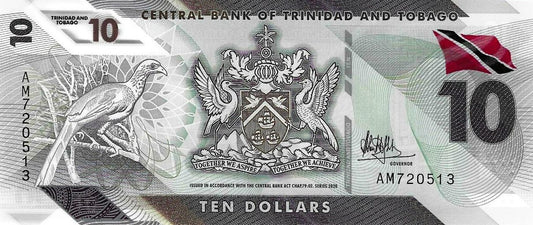 Trinidade e Tobago - 10 Dolares 2020 (# 62)