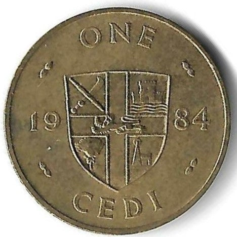 Gana - 1 Cedi 1984 (Km# 27)