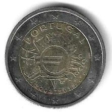 Portugal - 2 Euro 2012 (Km# ..) 10 Anos Euro