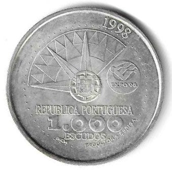 Portugal - 1000$00 1998 (Km# 2602) Ano Int. Oceanos