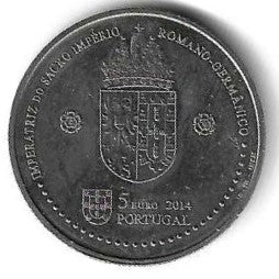 Portugal - 5 Euro 2014  (Km# 847) D. Leonor