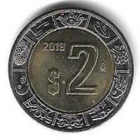 Mexico - 2 Pesos 2018 (Km# 604)