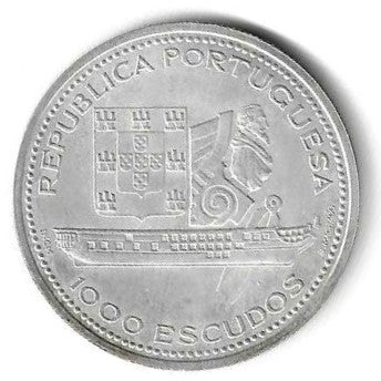 Portugal - 1000$00 1996 (Km# 688) Fragata D. Fernando Gloria