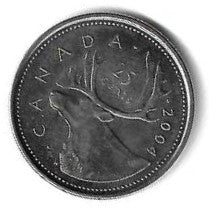 Canadá - 25 Centimos 2004 (Km# 493)