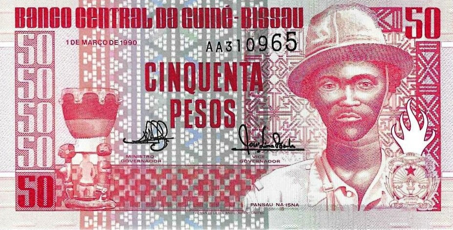 Guine Bissau - 50 Pesos 1990 (# 10)