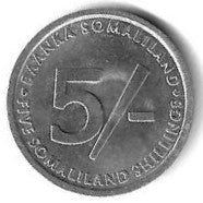 Somalilandia - 5 Shillings 2002 (Km# 19) Elefantes