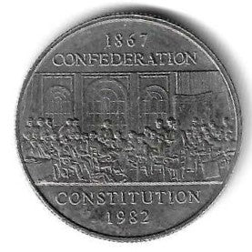 Canada - 1 Dolar 1982 (Km# 120) Constituição