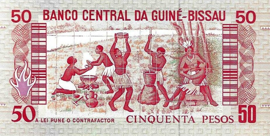 Guine Bissau - 50 Pesos 1990 (# 10)