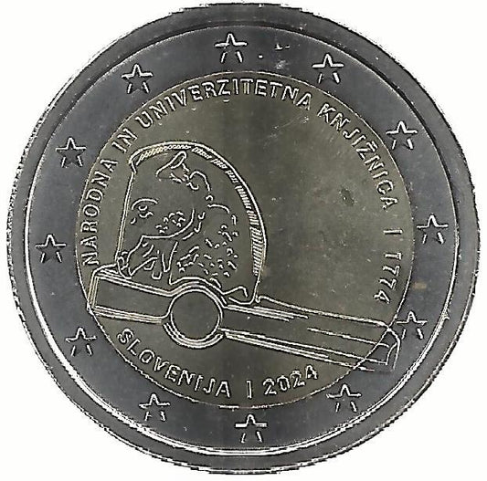 Eslovenia - 2 Euro 2024 (Km# ..) Biblioteca Nacional