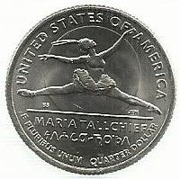 USA - 25 Cents 2023 (Km# ..) M. Tallchief