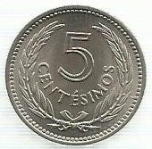 Uruguai - 5 Centesimos 1953 (Km# 34)